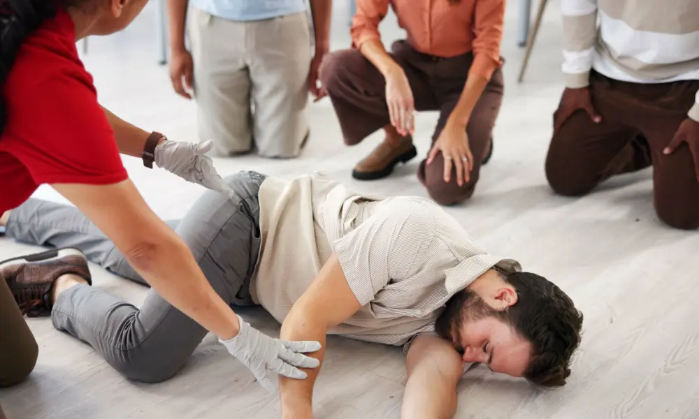 Recovery Position Steps Illustration